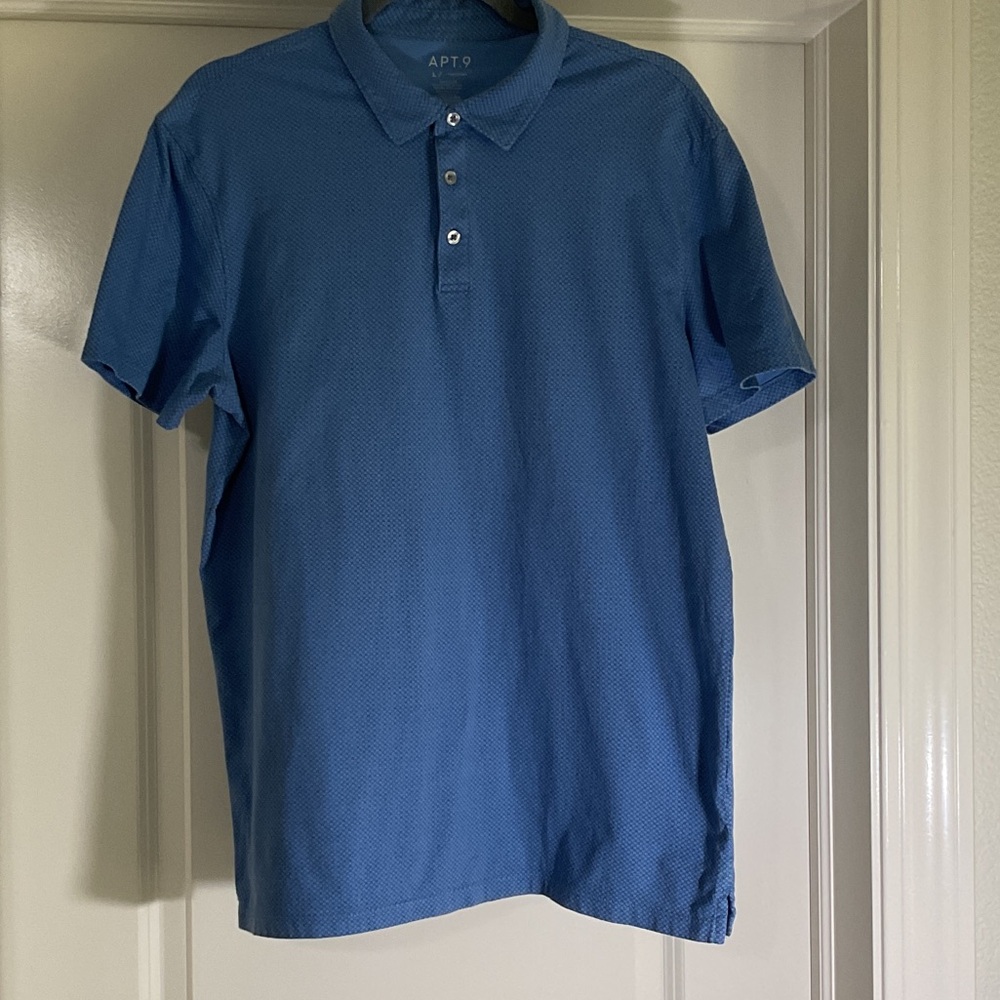 Apt. 9 Blue Short-Sleeve Polo Shirt